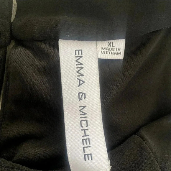 Emma & Michele Jumpsuit One Piece Sleeveless Striped Dressy or Casual XL - Picture 8 of 8